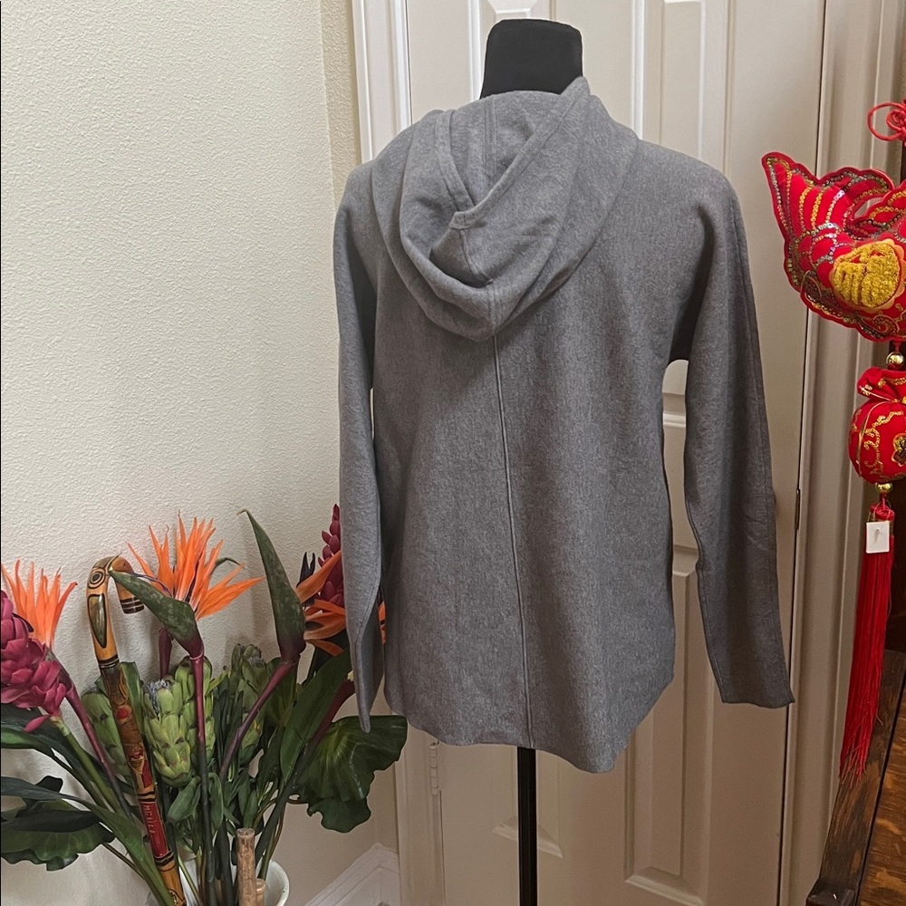Quince Milano Stitch Pullover Hoodie Heather Grey small - Picture 5 of 6